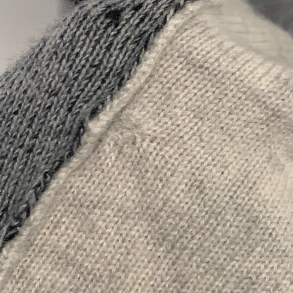 VINCE Cashmere Open Cardigan Womens Small Variegated Stripe Oversized Wool Blend - Picture 9 of 16